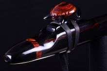 Nigerian Ebony Native American Flute, Minor, Low D-3, #H26B